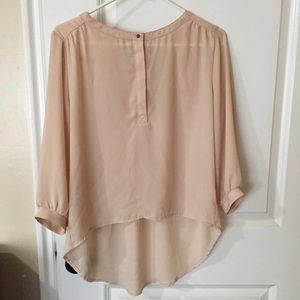 Blush chiffon blouse